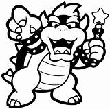 Bowser Azcoloring sketch template