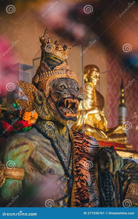 pu chao saming phrai shrine samut prakan province thailand stock image