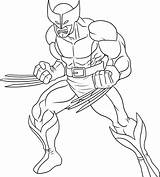 Wolverine Coloring Pages Men sketch template
