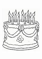Cake Coloring Large sketch template