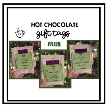 hot chocolate gift tag  brooklyns brightest tpt
