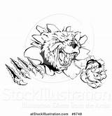Slashing Mascot Bear Through Wall Vicious Aggressive Illustration Vector Atstockillustration Buy sketch template