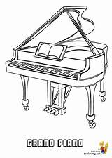 Piano Coloring Pages Instrument Mighty Musical Top Contents sketch template