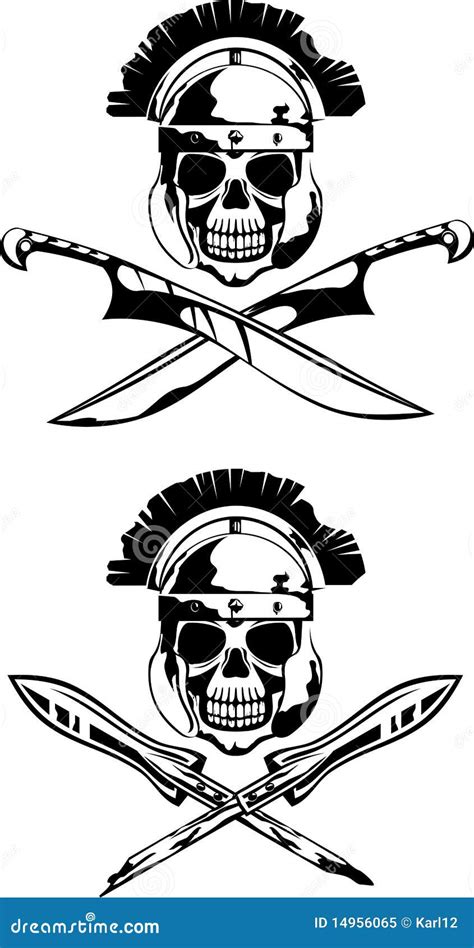symbol  skull stock vector illustration  legion