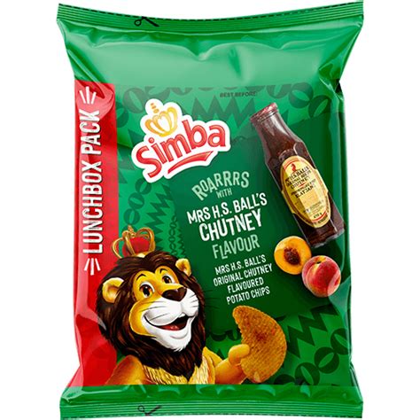 Simba Mrs Balls Chutney Chips 48x36g Cater Warehouse
