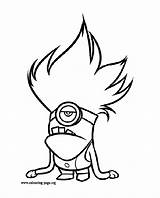 Despicable Coloring Kids Pages Few Details Characters sketch template
