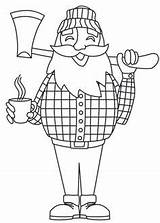 Lumberjack Coloring Pages Tale Lumber Jack Colouring Urban Threads Lovable Fairy Vector Embroidery Choose Board sketch template