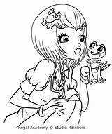 Regal Academy Joy Coloring Le Frog Pages Cartonionline Getdrawings Drawing sketch template