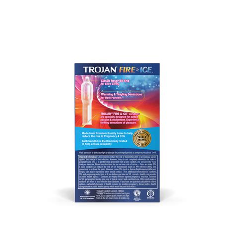 Trojan™ Fire And Ice™ Condoms Hot And Cold Condom Trojan™