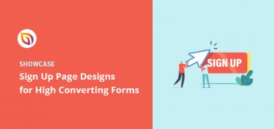 sign  page design examples  high converting forms