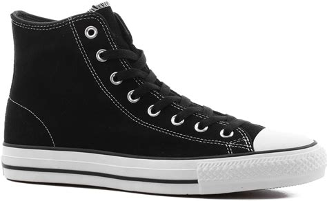 converse chuck taylor  star pro high skate shoes blackblackwhite suede  shipping