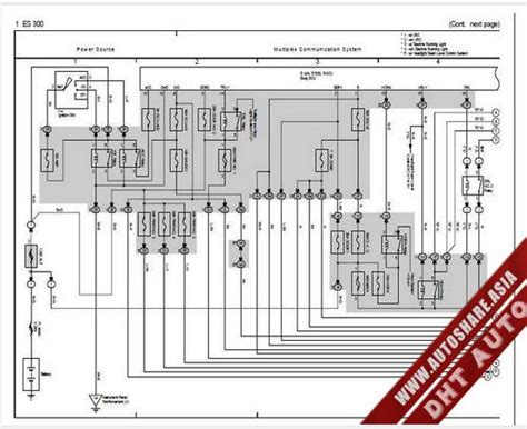 lexus es  wiring diagram toyota workshop manual