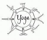 Coloring Yoga Pages Gif Popular sketch template