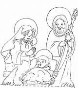 Colorir Nascimento Nacimiento Pesebres Desenhos Virgen Recortar Pesebre José Jesús Marisca Belenes às Reli Valverde sketch template