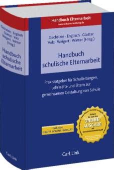 handbuch schulische elternarbeit praxisratgeber fuer