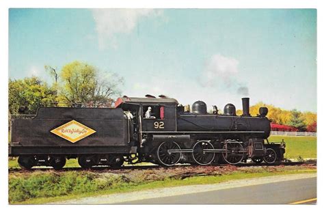 Wilmington Western Railroad Steam Locomotive No 92 Train Railway Postcard