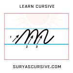 cursive letter   lowercase suryascursivecom
