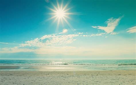 mooie zon zee en strand achtergronden mooie leuke achtergronden voor je bureaublad pc