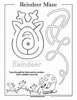 Christmas Coloring Maze Pages Popular sketch template