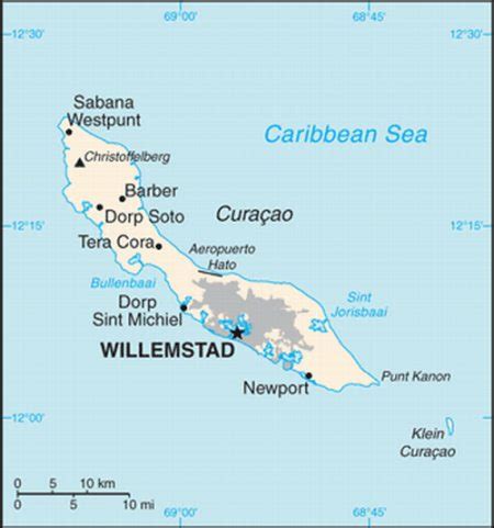 curacao maps find  island   caribbean