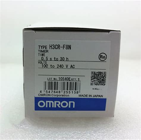 new 1pc in box omron timer relay h3cr f8n 100 240vac one year warranty