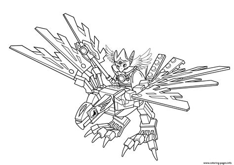 lego chima eagle legend beast coloring page printable