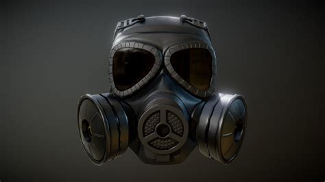 gas mask  model  myxerman ae sketchfab