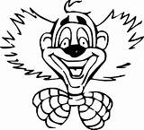 Coloring Clown Face Pages Smile Coloringme Printable sketch template