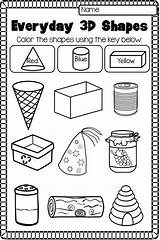 Shapes Kindergarten Worksheets Coloring Worksheet Shape Pages sketch template