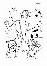 Aristocats Coloring Pages Popular Library Clipart Books Dancing Coloringhome sketch template