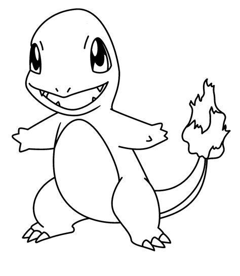 pokemon charmander  coloring page  printable coloring pages