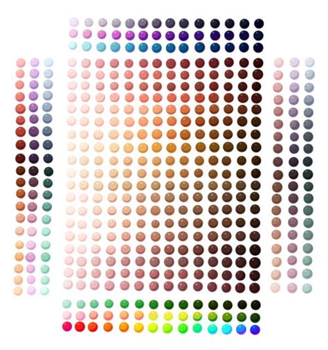 color guide cheat sheet skin color palette skin palette color