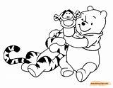 Pooh Tigger Disneyclips Hugging sketch template