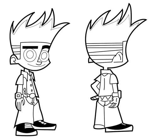 johnny test printable coloring page  printable coloring pages