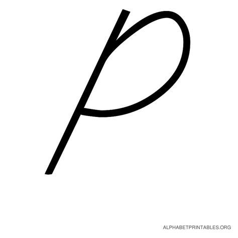 gallery   letter p  cursive