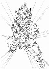 Dragon Ball Coloring Songoku Kids Pages Funny Anime sketch template
