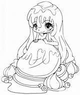 Coloring Chibi Girl Pages Anime Yampuff Deviantart Lineart Girls Color Printable Food Pancake Colouring Print Getcolorings Belle Coloriage Visit Fille sketch template