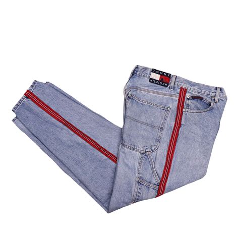 tommy hilfiger baggy jeans work wear pants size   etsy baggy jeans tommy hilfiger