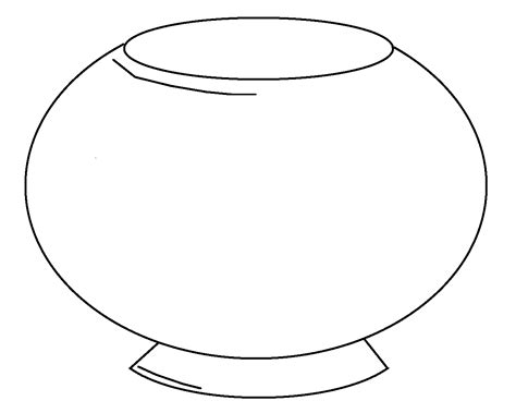 empty fish bowl colouring pages page  clipart  clipart