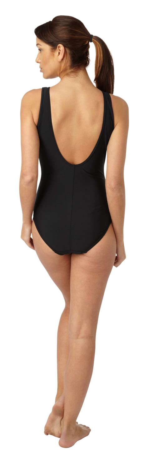 womens swimming costume full support control panel swimwear beach ladies size ebay