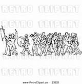 Marching Clip Retro Band Vector Prawny Vintage sketch template