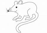 Coloring Mouse Large sketch template