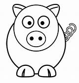 Pig Line Coloring Pages Library Clipart sketch template