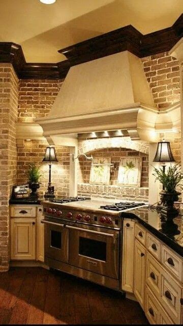 pin  lisa fletcher   home style brick kitchen dream house house styles
