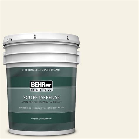 behr ultra  gal bwc  simply white extra durable semi gloss enamel interior paint  primer