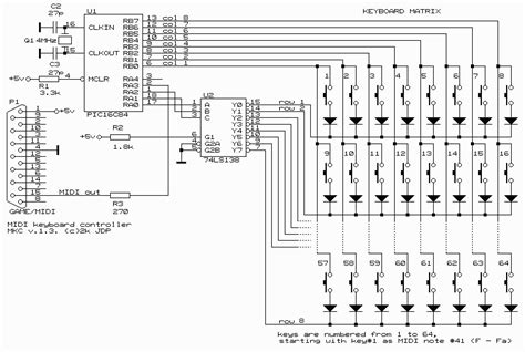 pc keyboard wiring schematic wiring diagram  schematic