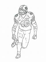 Coloring Football Pages Player Players Color Printable Florida Nfl Drawing Gators Notre Dame College Soccer Running Line Back Book Gator sketch template