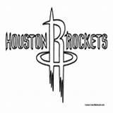 Rockets Coloring Houston Pages Nba Basketball Printable Sports Clippers Template Colormegood sketch template