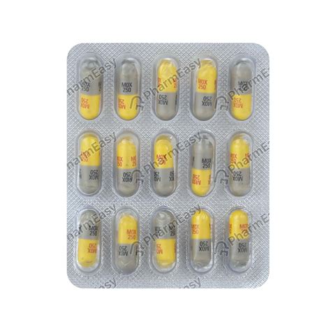 mox  mg capsule   side effects dosage composition