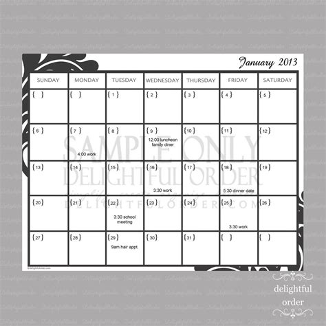48 Sample Printable Calendars In Pdf Ms Word Excel Hot Sex Picture